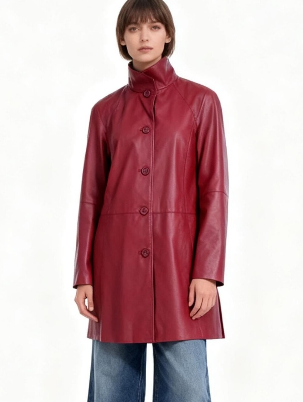 East 5th Genuine Leather Red Jacket Size XL